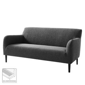 Sofa Maruto (2,5-Sitzer) Strukturstoff - Schwarz meliert