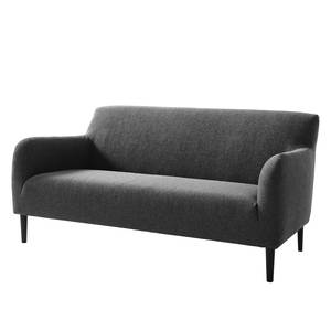 Sofa Maruto (2,5-Sitzer) Strukturstoff - Schwarz meliert