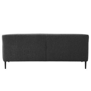 Sofa Maruto (3-Sitzer) Strukturstoff - Schwarz meliert