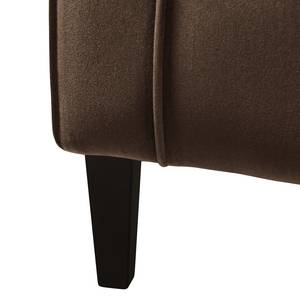 Oorfauteuil Luro fluweel - Velours Gala: Chocoladekleurig