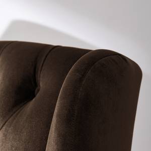 Oorfauteuil Luro fluweel - Velours Gala: Chocoladekleurig