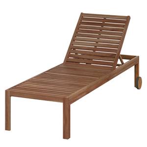 Chaise longue Mimo I Acacia massif - Marron