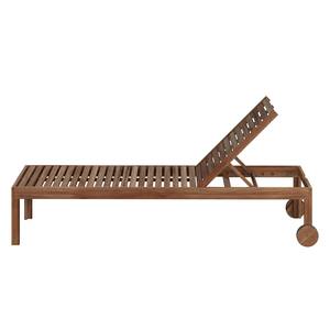 Chaise longue Mimo I Acacia massif - Marron