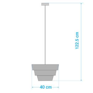 Suspension Doy II Coton / Acier - 1 ampoule