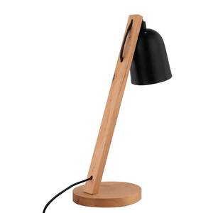 Tafellamp Iono ijzer/massief grenenhout - Zwart