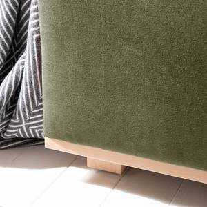 Fauteuil convertible Simla II Microfibre - Vert olive