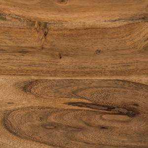 Table de chevet Woodson II Acacia massif - Acacia marron clair / Anthracite - 40 cm - Acacia Marron clair