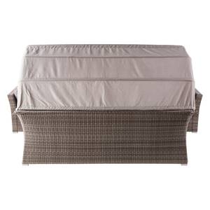 Loungeset Le Vaux (5-delig) geweven stof/polyrotan - beige/grijsbruin