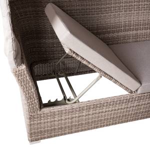 Loungeset Le Vaux (5-teilig) Webstoff / Polyrattan - Beige / Graubraun