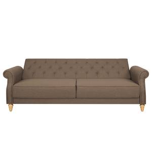 Canapé convertible Brampton I Marron - Textile - 221 x 83 x 95 cm