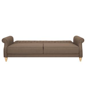 Divano letto Brampton I Marrone - Tessile - 221 x 83 x 95 cm