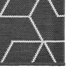 Tapis de couloir Minden Fibres synthétiques - Noir / Blanc