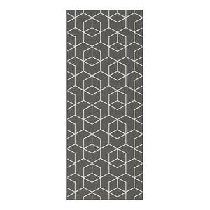 Tapis de couloir Minden Fibres synthétiques - Noir / Blanc