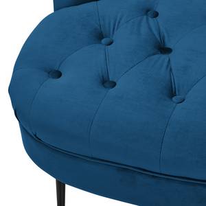 Fauteuil Jonas II Velours - Bleu foncé