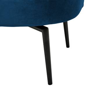 Fauteuil Jonas II Velours - Bleu foncé