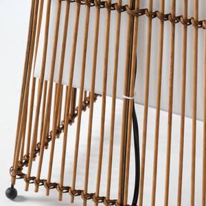 Lampadaire Bamboo I Tissu / Tressage bambou - 2 ampoules