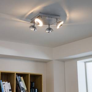 LED-plafondlamp Bellary Aluminium - 4 lichtbronnen