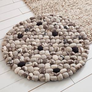 Tapis en laine Salina Laine - Blanc / Marron