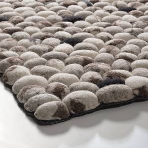 Tapis en laine Estancia Laine - Blanc / Noir