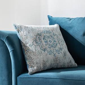 Coussin Divin Tissu mélangé - Gris clair / Turquoise