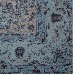 Vintage vloerkleed Empesos textielmix - lichtblauw/lichtbeige - 140 x 200 cm