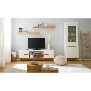 Mobile TV Tenabo Bianco opaco / Rovere nodato