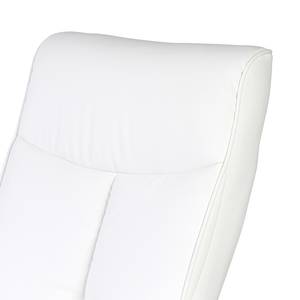 Fauteuil de relaxation Kenzo Avec repose-pieds - Imitation cuir - Blanc