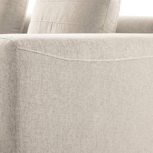 Ecksofa FINNY 2,5-Sitzer mit Longchair Webstoff Saia: Beige - Longchair davorstehend links - Keine Funktion