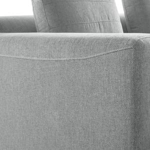 Canapé d’angle 2-3 places FINNY Tissu - Tissu Saia: Gris clair - Méridienne courte à droite (vue de face) - Sans fonction