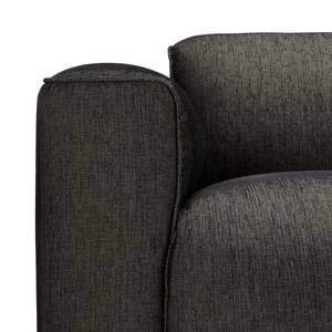 Ecksofa Crawford I Webstoff Webstoff Saia: Schwarz-Braun - Breite: 255 cm - Longchair davorstehend rechts