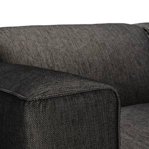 Ecksofa Crawford I Webstoff Webstoff Saia: Schwarz-Braun - Breite: 255 cm - Longchair davorstehend rechts