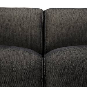 Ecksofa Crawford I Webstoff Webstoff Saia: Schwarz-Braun - Breite: 255 cm - Longchair davorstehend rechts