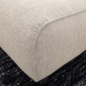 Wohnlandschaft Crawford Webstoff Saia: Beige - Longchair davorstehend rechts / Ottomane links