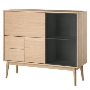 Dressoir Albin deels massief - Eik - Antraciet