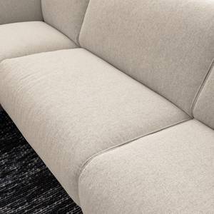 Ecksofa Crawford Iii Webstoff Webstoff Saia: Beige - Ottomane davorstehend links