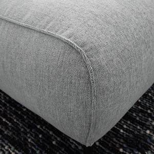 Canapé panoramique Croom Tissu - Tissu Saia: Gris clair - Méridienne courte à gauche / longue à droite (vue de face)