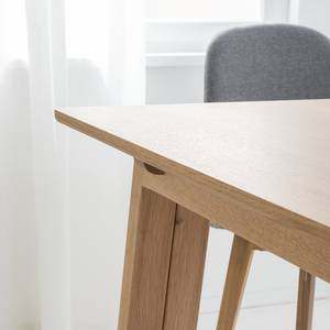 Eettafel Liendo I (met uitschuiffunctie) - deels massief - Lichte eikenhouten