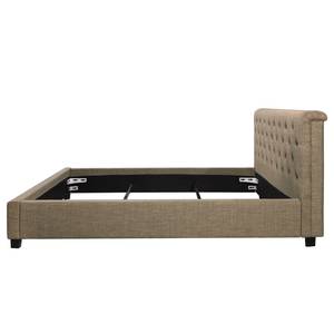 Gestoffeerd bed Grand Geweven stof - 180 x 200 cm - Kokosnoot bruin