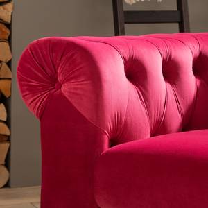 Fauteuil Cayley Velours - Rouge Bordeaux