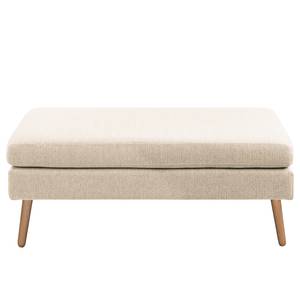 Ecksofa Croom Webstoff Polia: Kaschmir - Longchair davorstehend links - Mit Hocker