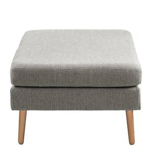 Ecksofa Croom Webstoff Polia: Fango - Longchair davorstehend links - Mit Hocker