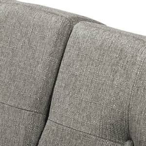 Ecksofa Croom Webstoff Polia: Fango - Longchair davorstehend links - Mit Hocker