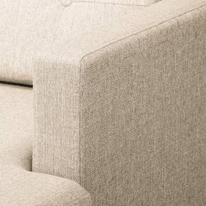 Ecksofa Croom Webstoff Polia: Kaschmir - Longchair davorstehend rechts - Mit Hocker