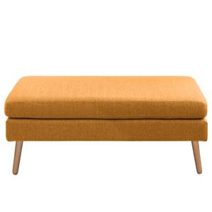 Ecksofa Croom Webstoff Polia: Bisquit - Longchair davorstehend links - Mit Hocker