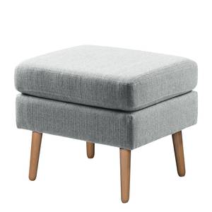 Fauteuil Croom Tissu - Tissu Polia: Gris platine - Avec repose-pieds