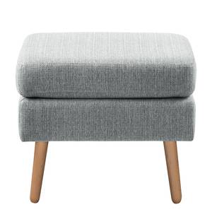 Sessel Croom Webstoff - Webstoff Polia: Platin - Mit Hocker