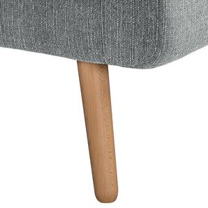 Sessel Croom Webstoff Polia: Platin - Mit Hocker