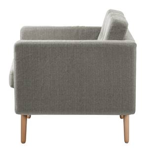 Sessel Croom Webstoff - Fango - Mit Hocker - Webstoff Polia: Fango - Mit Hocker