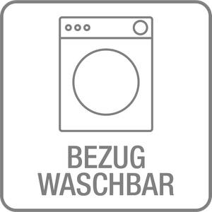 Boxspringbett Mälby Webstoff - Lichtgrau - 200 x 200cm
