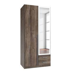 Armoire à portes battantes Nuevo Marron - Bois manufacturé - 90 x 197 x 58 cm